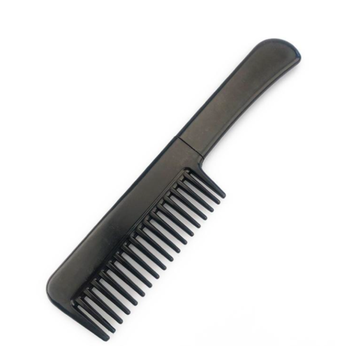 hidden self defense comb knife black